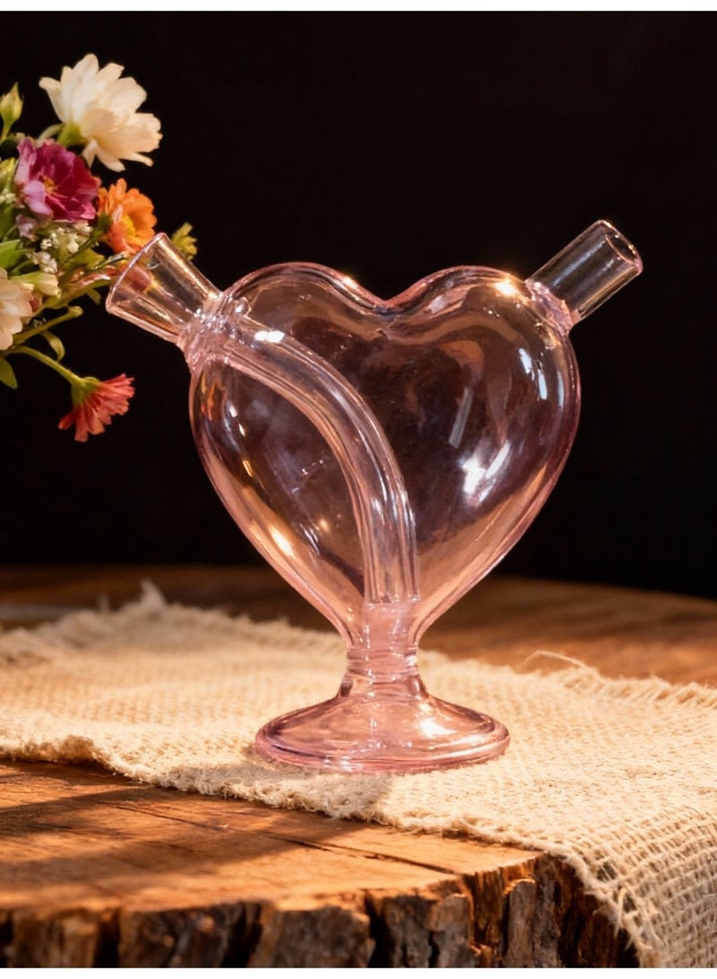 Borosilicate Glass Vase - High Temperature Resistant, Suitable for Long-Term Use as an Oil Lamp, Medical-Grade Material (Colors Randomly Assigned)
